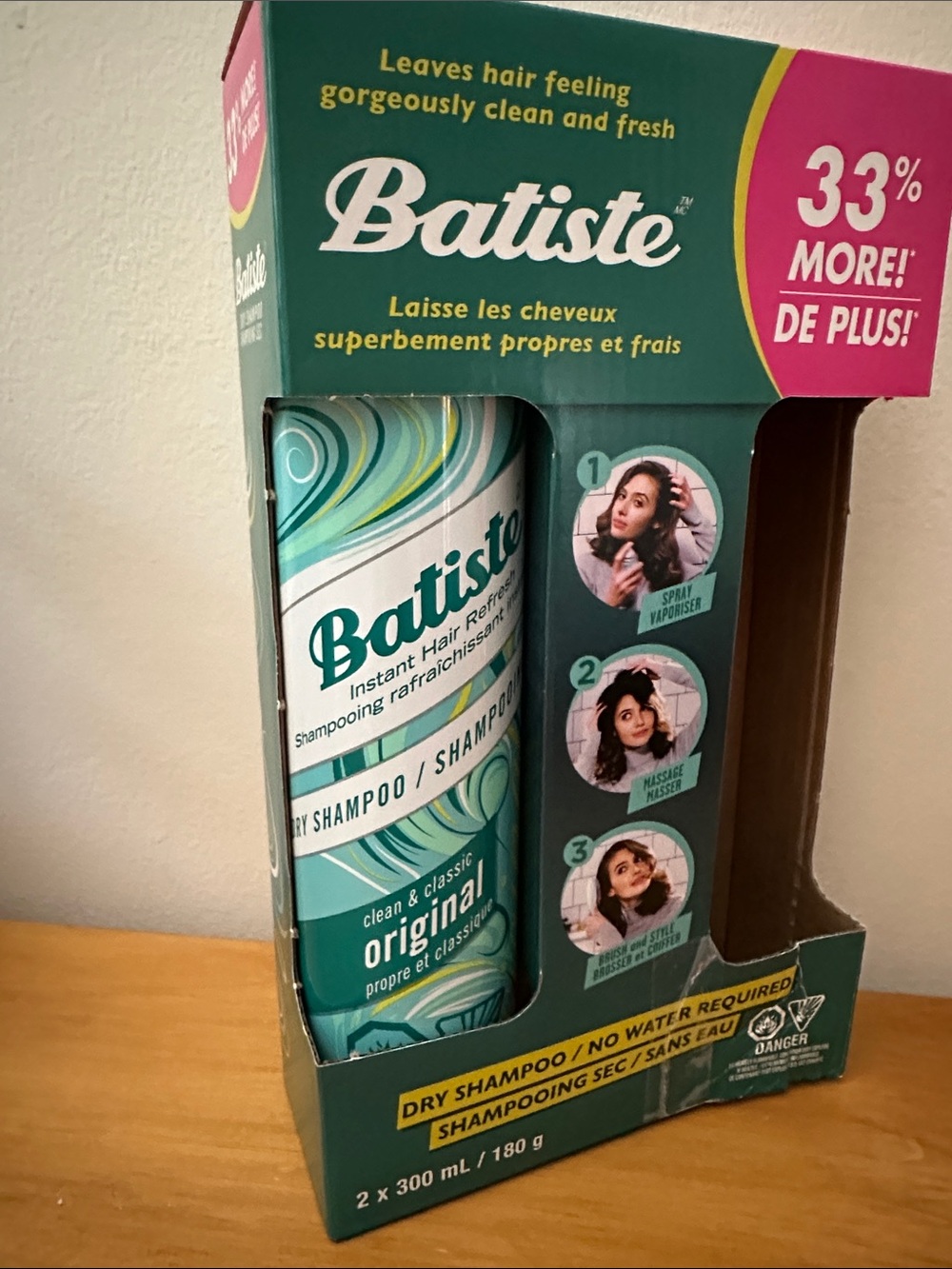 Batiste Original Dry Shampoo - Clean & Classic Original scent- 300ml
